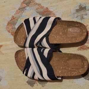NEW FIGUE Suki silk sandal blue cream 11